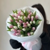 biało-różowe tulipany