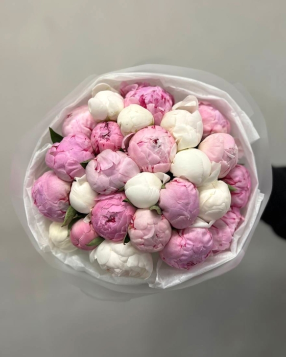 bukiet mix piwonii, bouquet mix peony, dostawa w warszawie