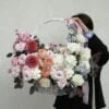 kosz jesiennych kwiatów