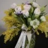 wiosenne kwiaty mimosa jaskry anemony