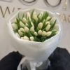 białe tulipany