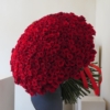 długie czerwone róże 80-90 cm, large red roses