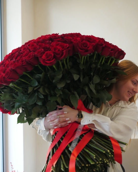 długie czerwone róże 80-90 cm, large red roses