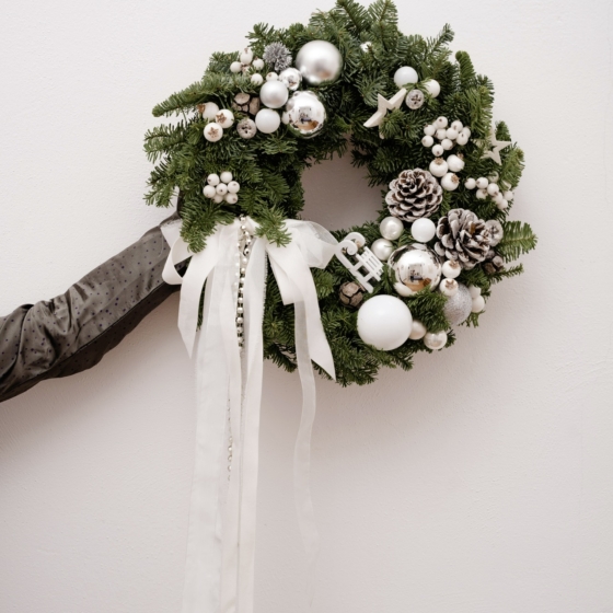 wianek na dzwi medium, christmas wreath, wianek bożonarodzeniowy