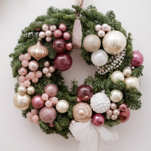 wianek na dzwi medium, christmas wreath, wianek bożonarodzeniowy