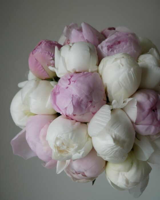 bukiet ślubny z piwonii, wedding bouquet peony