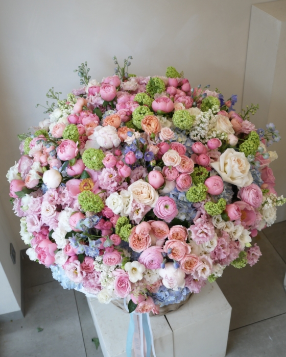 color harmony flower basket