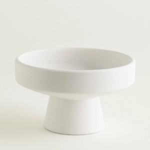Ceramiczny wazon na kwiaty Ikebana bialy