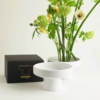 Ceramiczny wazon na kwiaty Ikebana bialy1