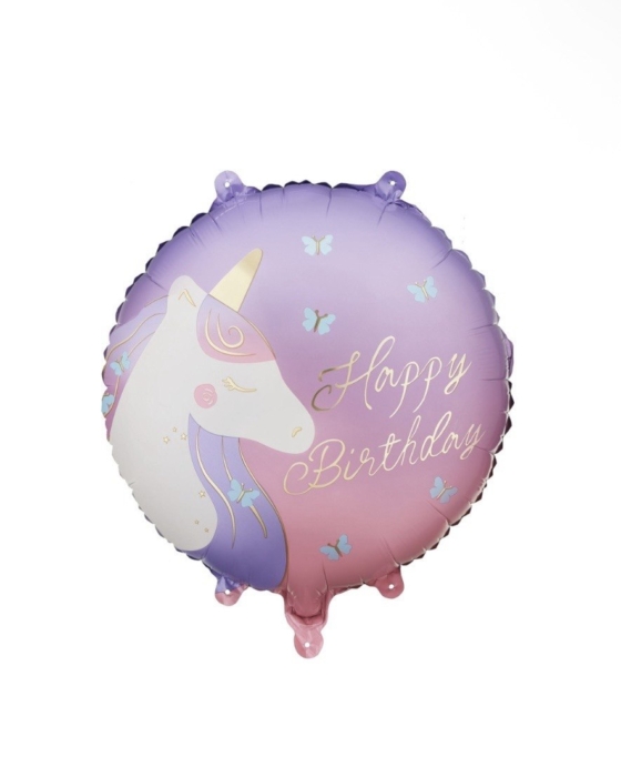 balon Happy Birthday unicorn