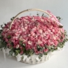Kosz kwiatów "Blush Eternity"
