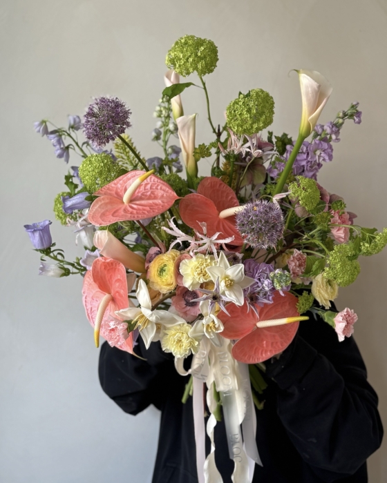 Coral & Lavender bukiet