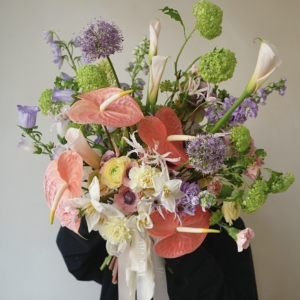 Coral & Lavender bukiet