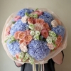 Peach blue large