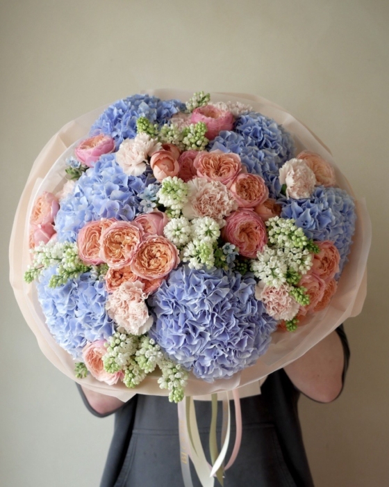 Peach blue large