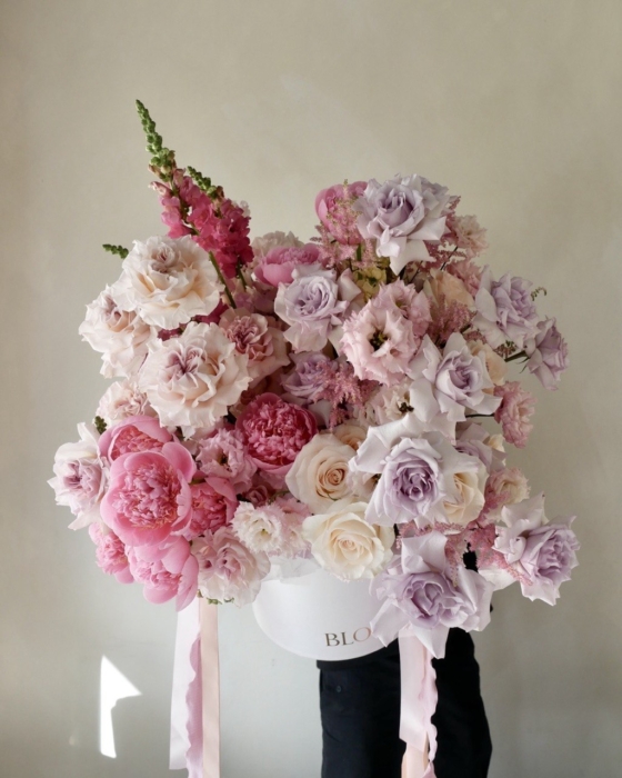 Box kwiatowy Blush Garden king